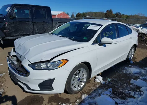 2020 Ford Fusion Hybrid Se из США, поврежденный, VIN 3FA6P0LU0LR173435